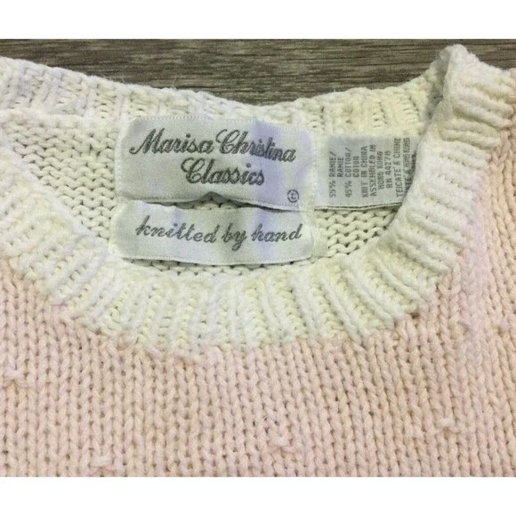 Vintage Rabbit Bunny Pastel Sweater M Cottage Core Y2K - Picture 3 of 9